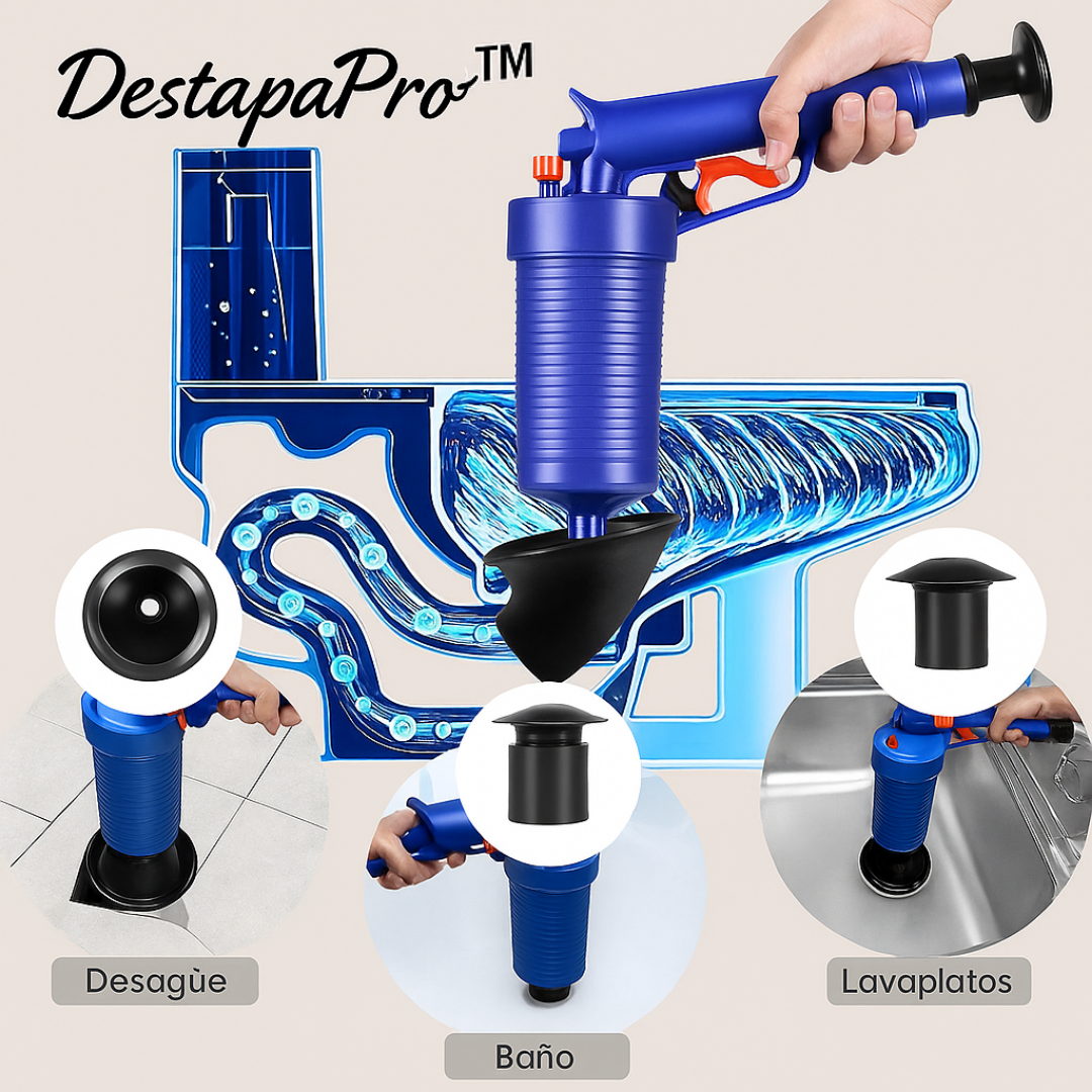 DestapaPro™ - Potencia instantánea · Sin químicos · Uso universal