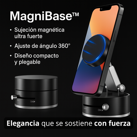 MagniBase™- Fijación magnética · Instalación instantánea · Versatilidad total